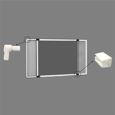 拡張可能なフライ スクリーン ウィンドウ