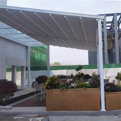 軽量 PVC 折りたたみ屋根パーゴラ